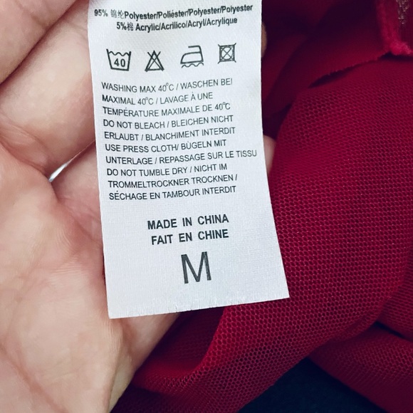 Sold ❌Red Baby Doll Lingerie Size M - Picture 3 of 3